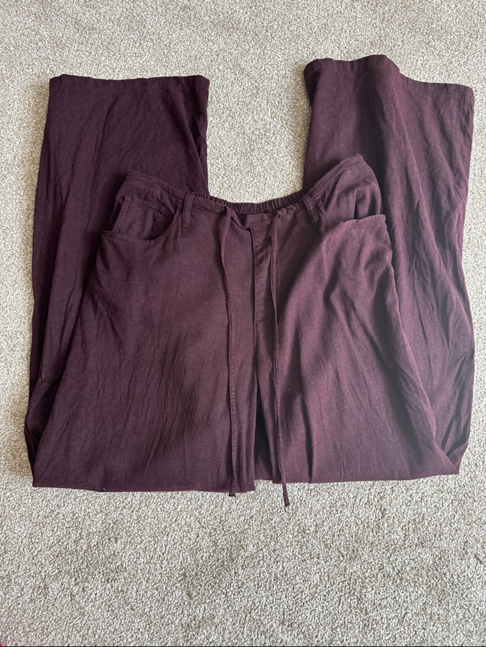 H&M DIVIDED Linen Blend Pant